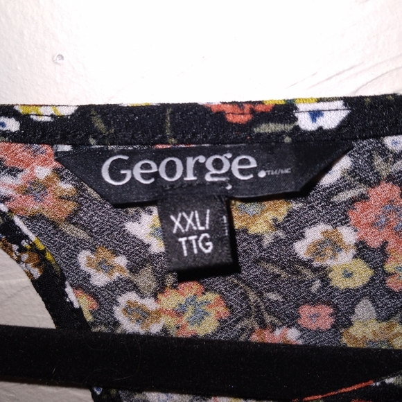 George Orange and Yellow Floral Tunic XXL - Picture 3 of 4